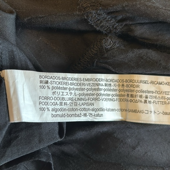 ZARA Embroidered Cover-up / Jumpsuit, black Sz M. NWT. - Picture 11 of 11